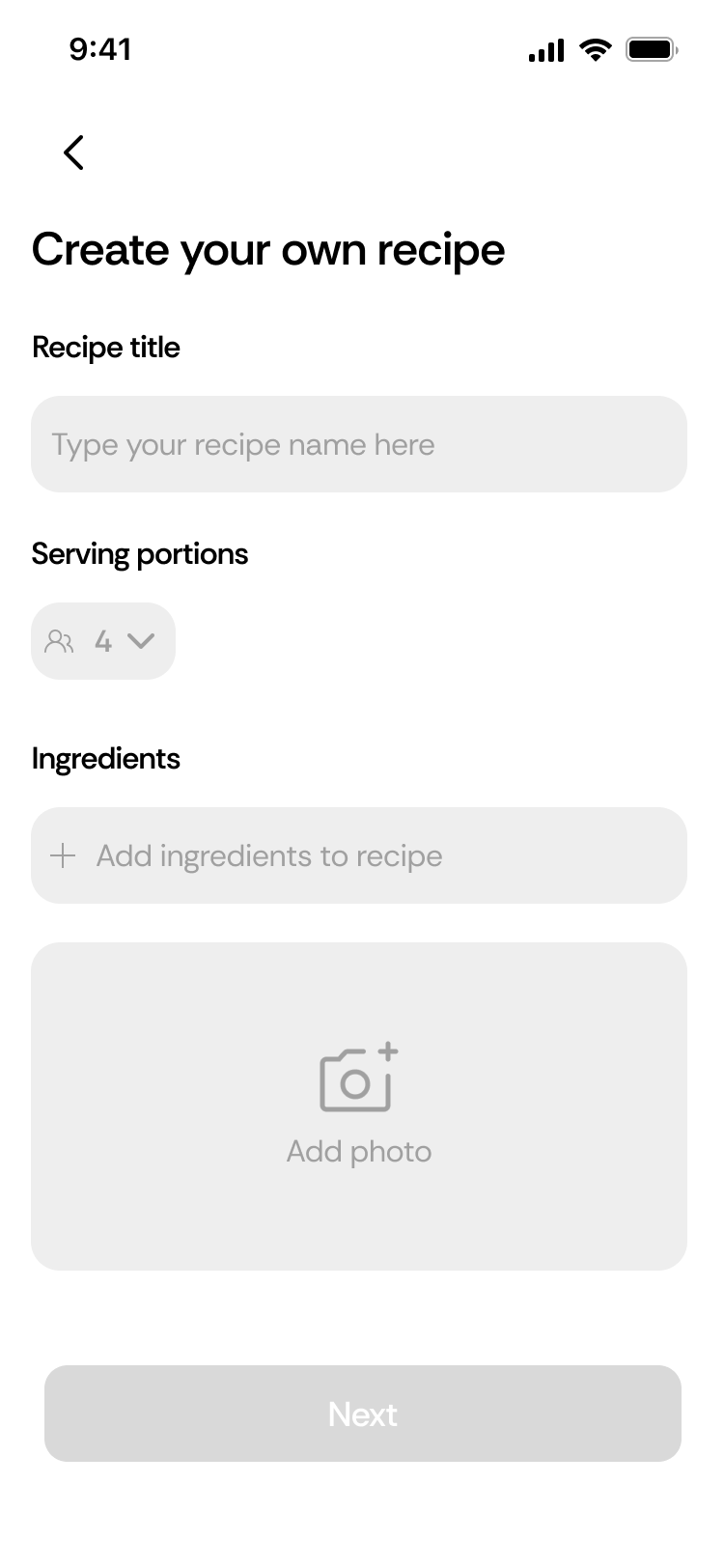 CookMate - Recipe App - Screen 4