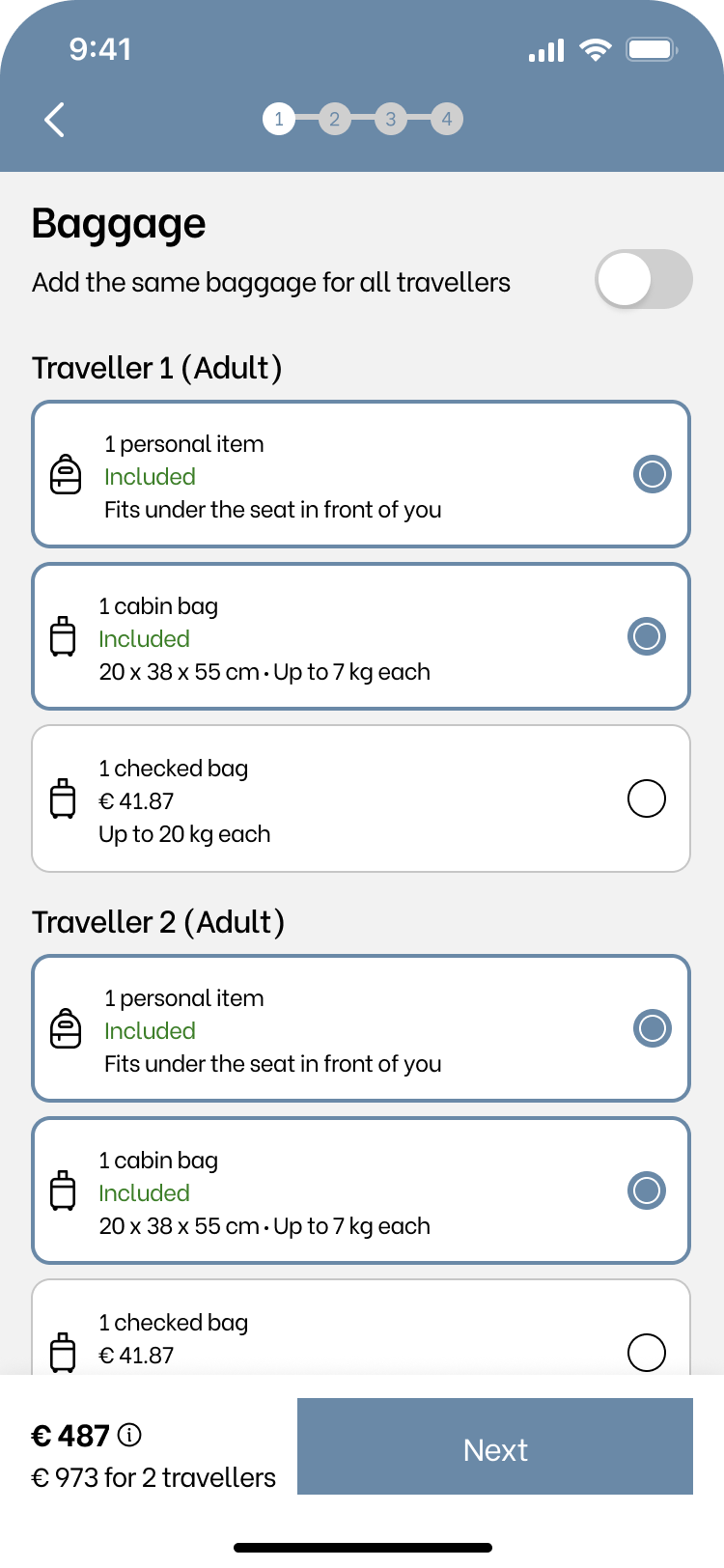 Easy Traveling - Booking App - Screen 3