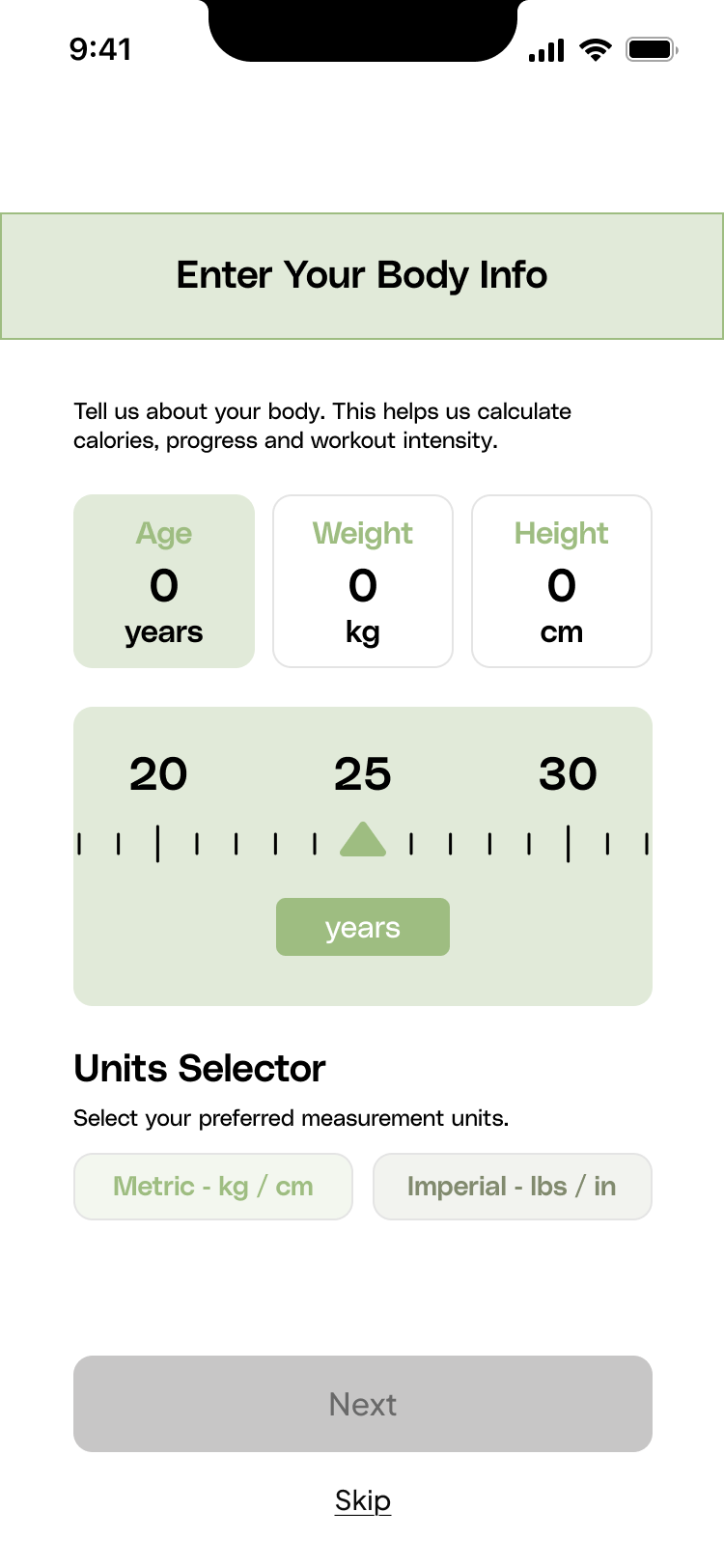 FitJourney - Fitness App - Screen 2