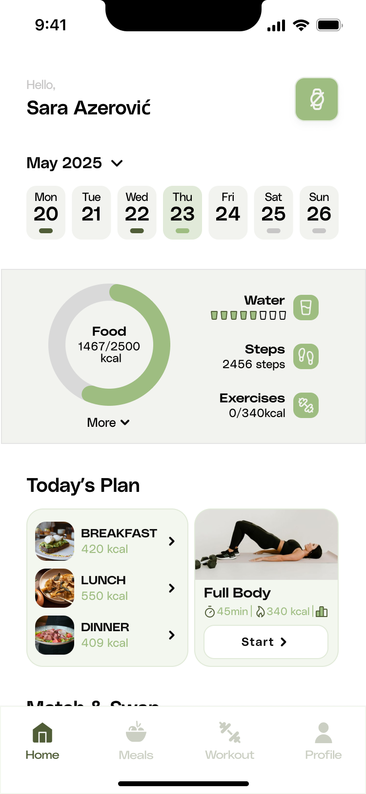 FitJourney - Fitness App - Screen 4