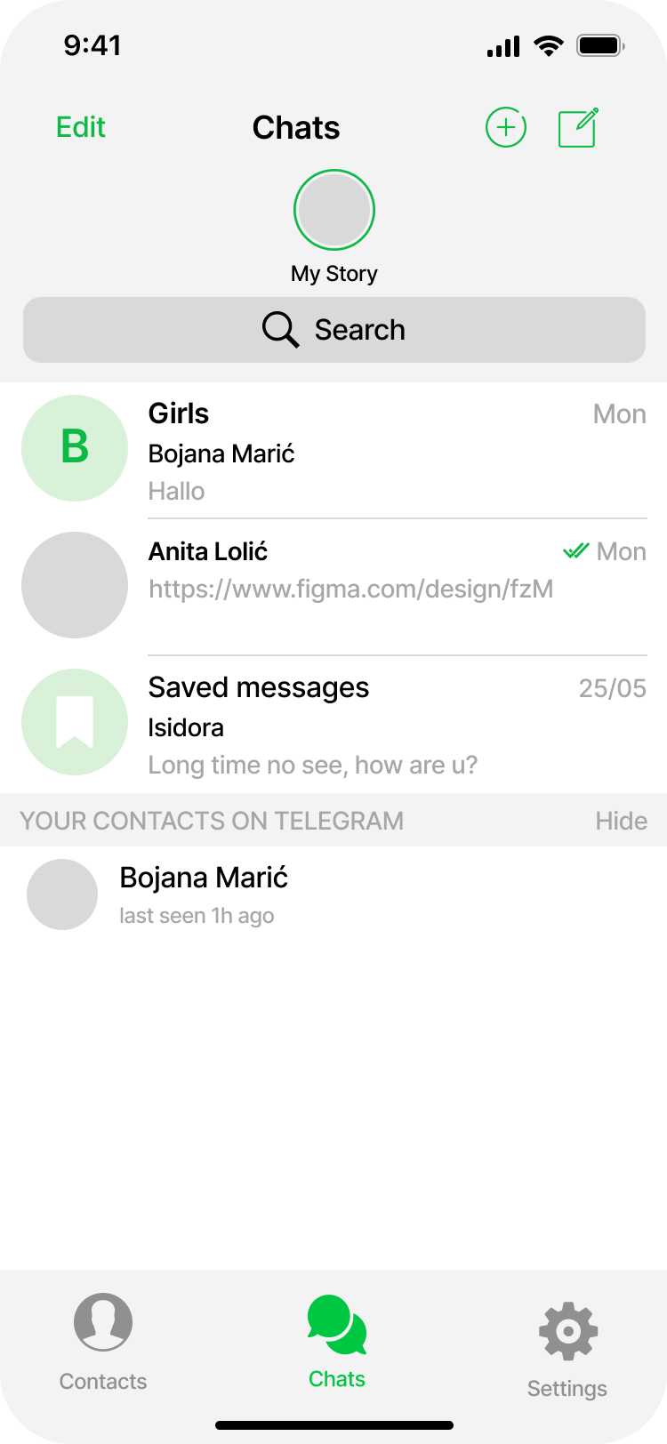 Link Up - Chat App - Screen 2