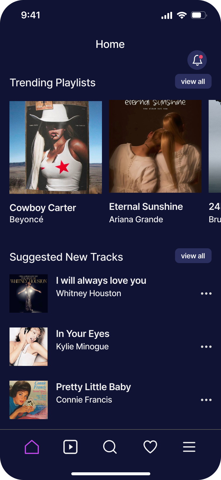 SonicFlow - Music Streaming - Screen 1