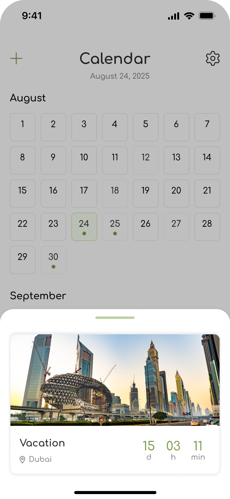 Time Count - Countdown Timer - Screen 2